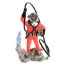 Aquarium Decor Hunter Treasure Figure Action Fish Tank Ornament Aquarium Realistic Design