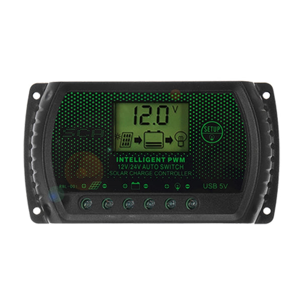 LCD Display Solar Controller 10/20/30A 12V/24V Solar Charge Controller for Solar Panel Battery