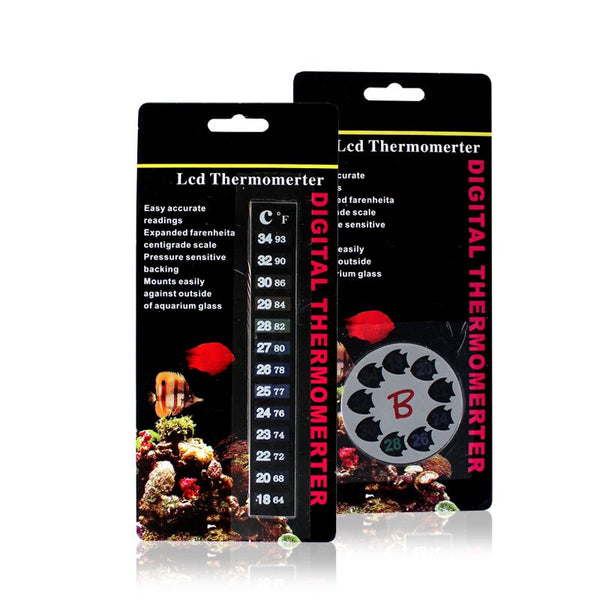 Nomoy Aquarium Temperature Stickers Digital Fish Tank Thermometer Temperature Sticker Stick-on
