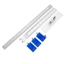 Aluminum Woodworking Tool Drawer CM/Inch Position Cabinet Hardware Jig Guide With 3pcs Drill