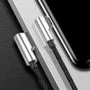 Bakeey 2.4A Reversible Double 90 Degree Micro USB Braided Fast Charging Data Cable For Phone Tablet