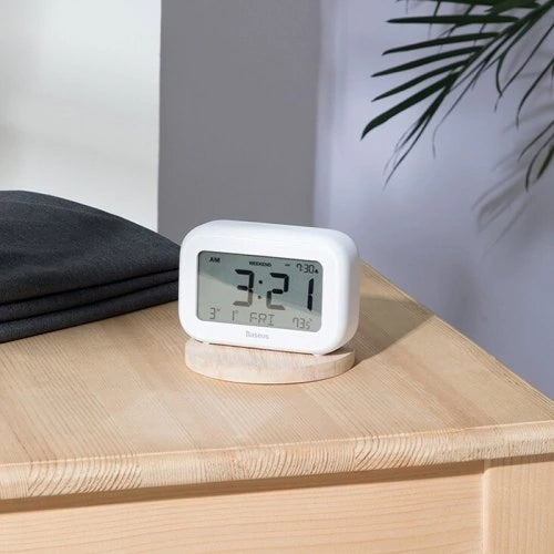 Baseus ACLK-B02 Smart Mute Luminous Alarm Clock LED Digital Week Temperature Display Desktop Clock