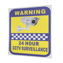 6Pcs CCTV Camera Warning Stickers Surveillance Vinyl Decal Video Security Sign