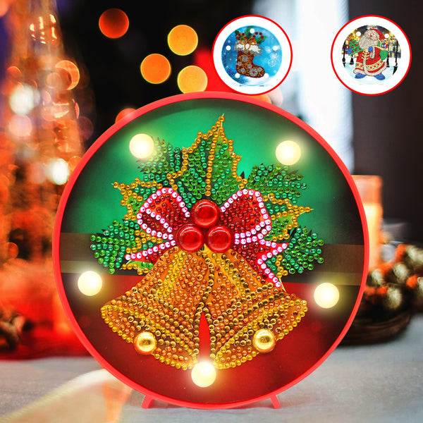 Christmas Tree LED Night Light DIY Diamond Home Bedroom Colorful Decorative Lamp