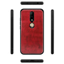 Mofi Shockproof PU Leather Pattern Soft TPU Back Cover Protective Case for Nokia X6 / 6.1 Plus