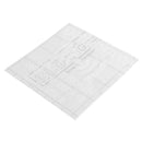 6Pcs HOME Security 24 Hours Alarm System Warning Sign Internal PVC Stickers 87x87mm