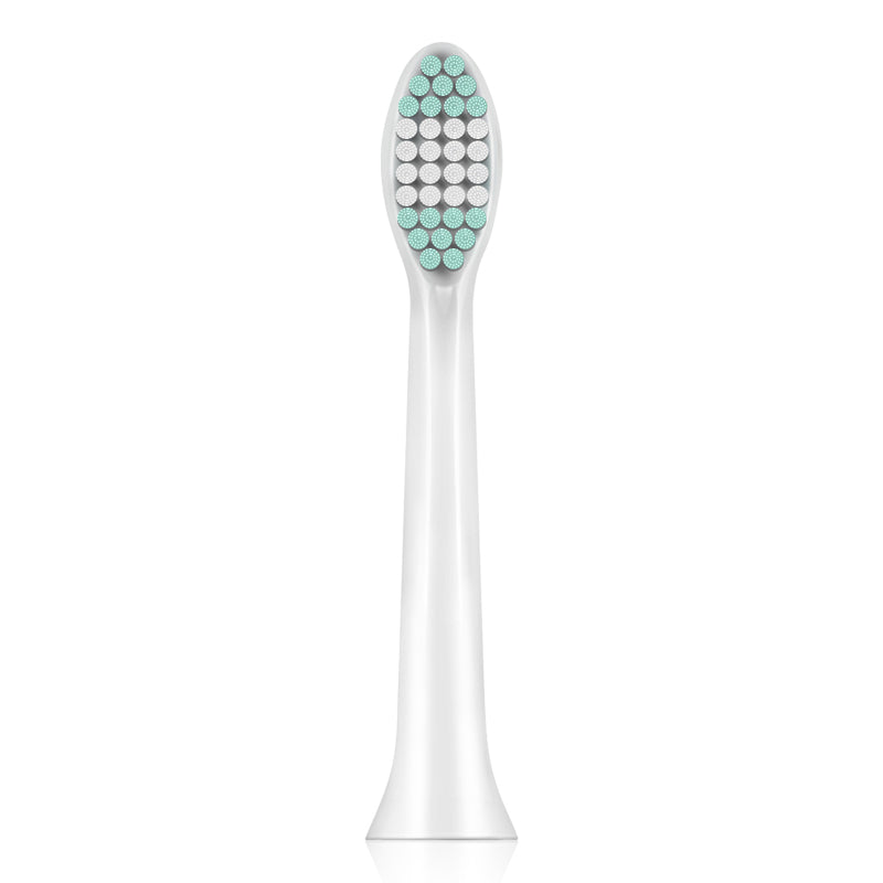 ToothBrush Head White & Black for Loskii PA-213 Ultrasonic Vibration Electric Toothbrush