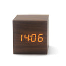 Bakeey LED Digital Retro Glow Alarm Clock Voice Control Snooze Function Desktop Clock For Smart Home