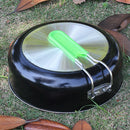 BRS-P26 Outdoor Folding Non-stick Cookpot Aluminum Alloy Frying Pan Cookware
