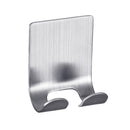 Dual Hook Self Adhesive Bathroom Wall Door Stainless Steel Holder Hooks