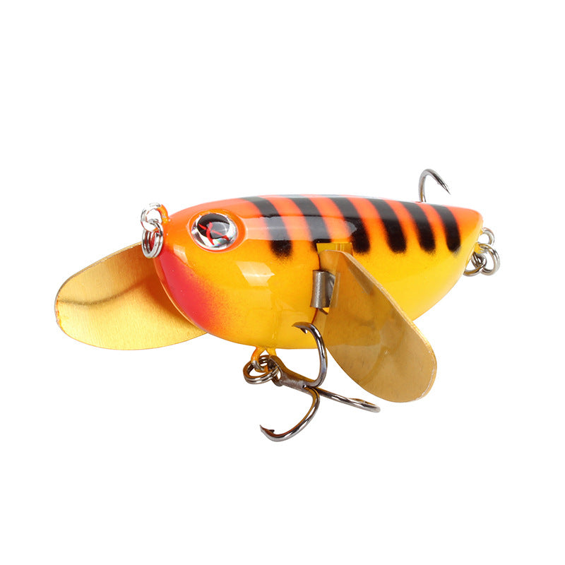 Amlucas 6cm/12.6g 8Colors ABS Fishing Lure Treble Hook Topwater Fishing Bait