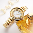 REBIRTH RE083 Crystal Shining Women Wrist Watch Stainless Steel Strap Quartz Watches