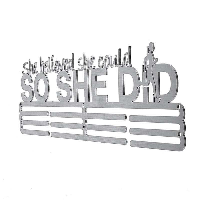 Stainless Steel Medal Holder Hanger Display Rack For Sport Running Swimming Decorations