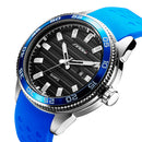 SINOBI 1255 Luminous Waterproof Sport Style Quartz Watch Silicone Strap Clock Men Watches