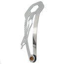 8 In 1 EDC Hair Clip Ruler Cutter Screwdriver Gear Keychain Pocket Utility Survive Tool Multifunction Stainless Steel