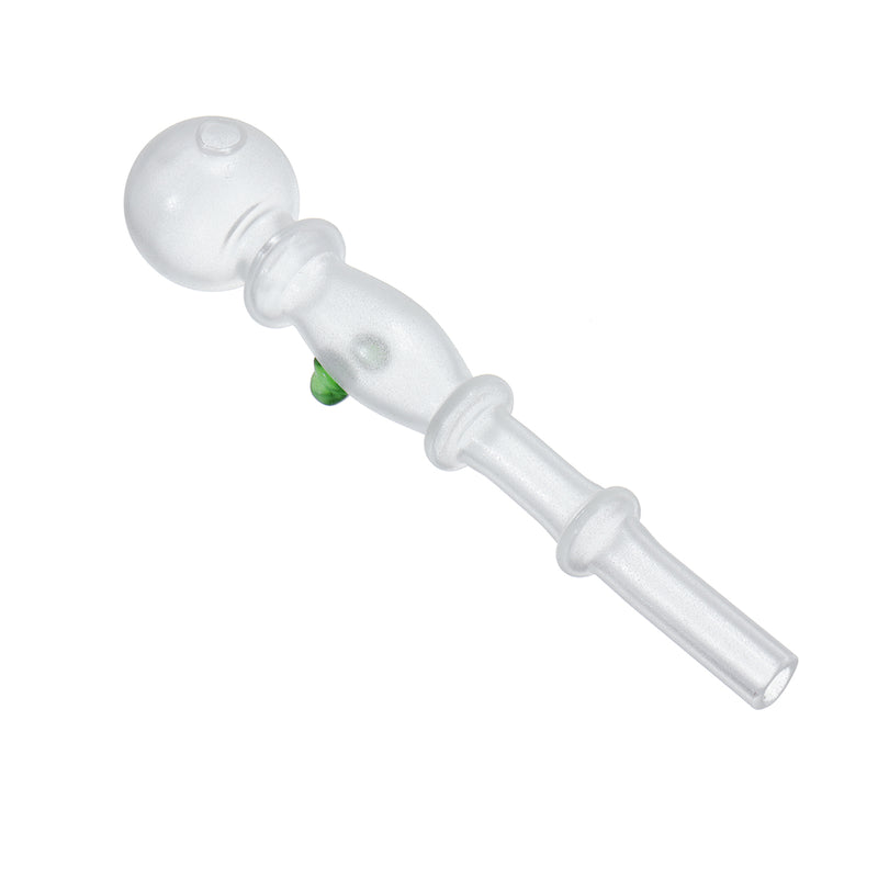 5inch Mini Size Noctilucent Water Glass Pipe Glassware Luminous Green Herb Tube Holder