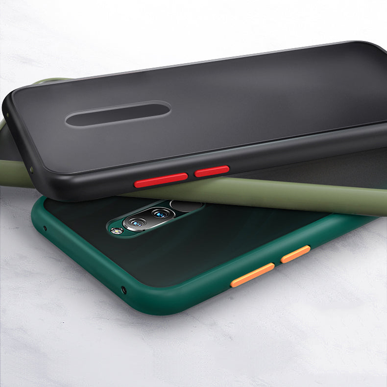 Bakeey Armor Shockproof Anti-fingerprint Matte Translucent Hard PC&Soft TPU Edge Protective Case for Xiaomi Redmi 8