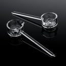 2PCS Clear Glass Carb Cap For Quartz Banger Nail Titanium Nail