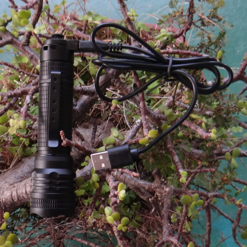 WainLight BD04 XPE Blue Light/L2 White Light Rechargeable Zoomable LED Flashlight Outdoor 18650 Flashlight Fishing Led Torch