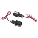2pcs 12V Motorcycle Amber Handle Bar End Turn Signal 6LED Light Indicator Blinker