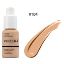 PHOERA Coverage Concealer Liquid Foundation Longlasting Cosmetic Moisturizing