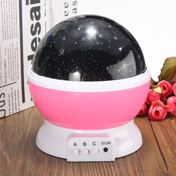 Rotating Romantic LED Starry Table Night Sky Projector Lamp Baby Kids Gift Star Light