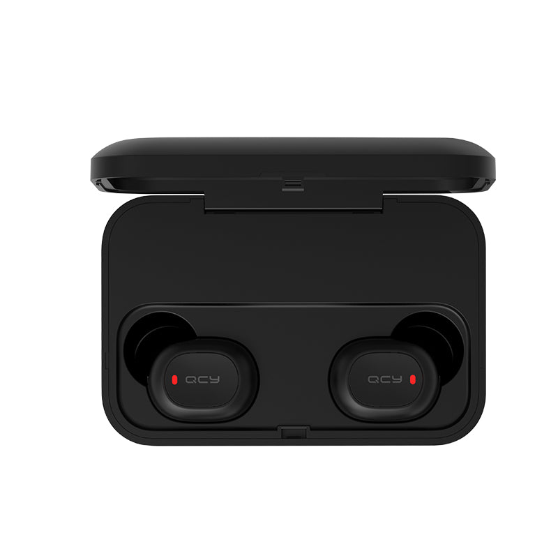 QCY T1 TWS Wireless bluetooth 5.0 Earphone HiFi Bass Stereo CVC8.0 Noise Cancelling 2600mAh Power Bank Bilateral Call Headphone from Xiaomi Eco-System