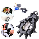 BIKIGHT 15 in 1 Stainless Steel Outdoor Multi Tool Phone Bracket Bicycle Screwdr