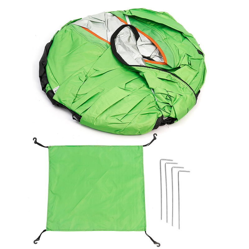 3-4 Person Quick Up Camping Tent Single Door Polyester Beach Tent Hiking Sunshade Awning