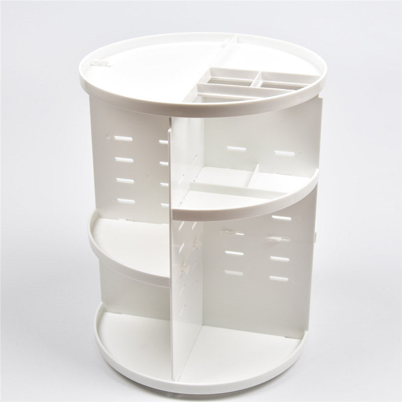 360 Rotating Makeup Organizer Box Brush Holder Jewelry Organizer Case Desktop Cosmetic Storage Box