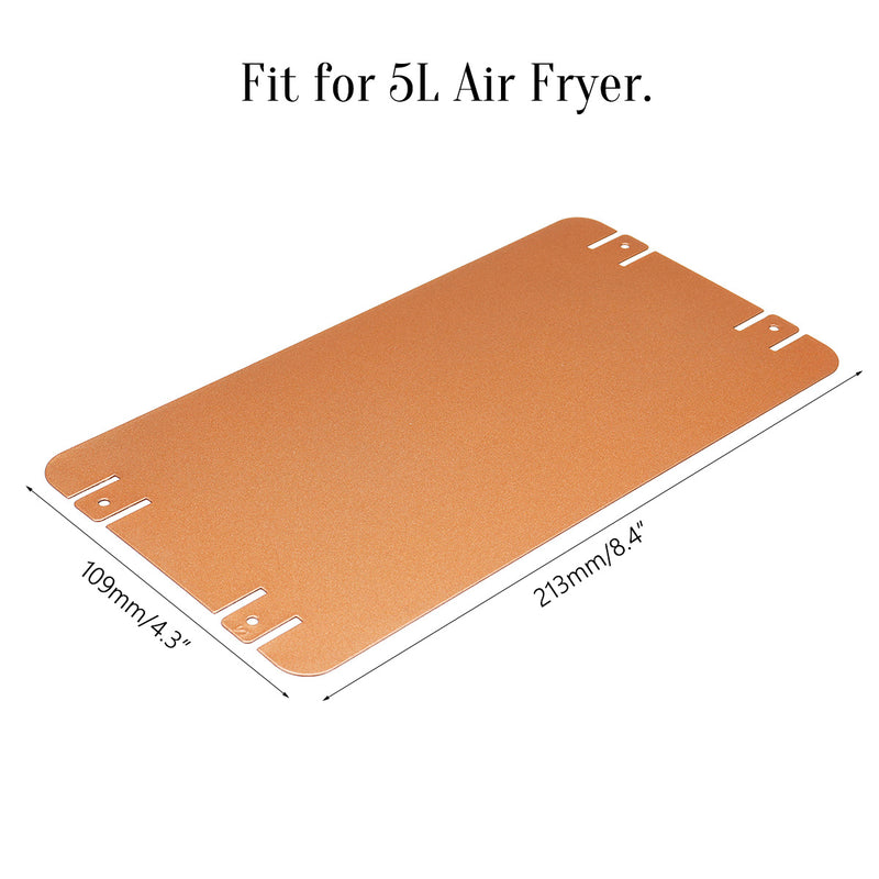 Portable Safe and Durable Food Separator Air Fryer Accessories fit for 5L Air Fryer Gold
