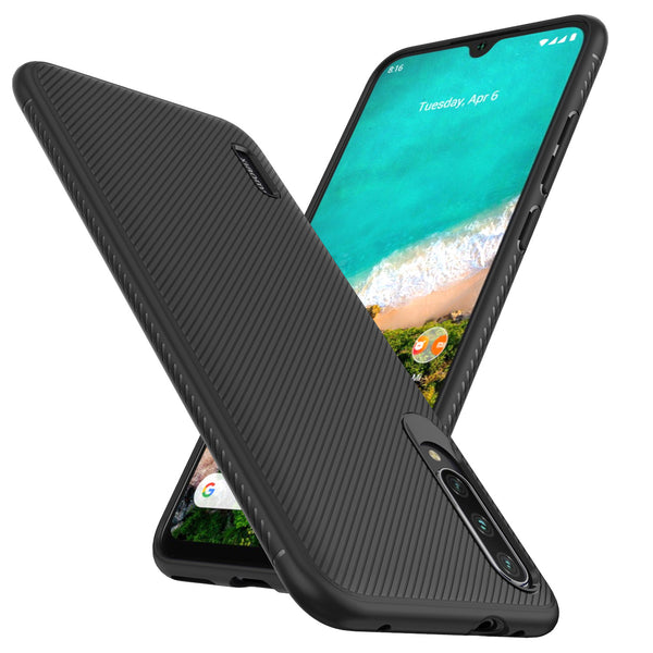 Bakeey Carbon Fiber Texture Slim Soft Silicone Shockproof Protective Case for Xiaomi Mi 9 Lite / Xiaomi Mi CC9