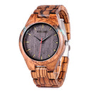 BOBO BIRD Q05 Unique Design Men Wrist Watch Wooden Quartz Creative Watch