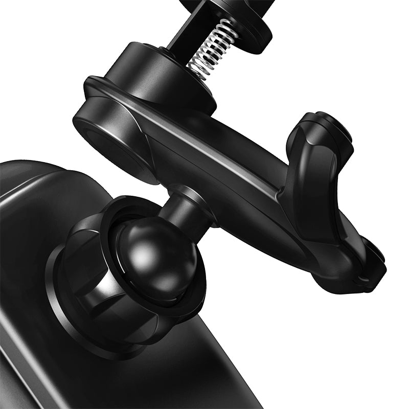 Baseus Metal Glass 10W Qi Wireless Charger Smart Infrared Sensor Lock Air Vent Car Phone Holder For 4.5-6.5 Inch Smart Phone iPhone Samsung