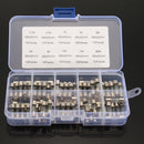 DANIU 100Pcs 5x20mm 0.2A-20A Quick Blow Glass Tube Fuse Assorted Kit Fast-blow Glass Fuses