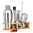 10pcs Cocktail Shaker Bartender Bar Stainless Steel Alloy Mixer Bar Bartender Set Kit