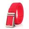 TUSHI 120cm Punch Free Black/Silver Buckle Tactical Belt Quick Release Nylon Waist Belts Casual Belt