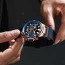 REWARD RD82003M Fashion Sport Waterproof Chronograph Luminous Display Men Hardlex Glass Quartz Watch