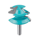 Drillpro 1/4 Inch Shank 45 Degree Lock Miter Router Bit 1-1/2 Inch Cutting Diameter Tenon Woodworking Cutter