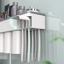 Bakeey Automatic 2/3Cup Magnetic Toothbrush Holder Cups Wall Mount Stand Bathroom Tools No Punching