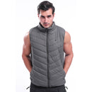 Electric Waistcoat Heated Cloth Jacket USB Thermal Warm Heated Coats Pad Body Warmer Gray