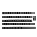 62 Key Black White Blank Thick PBT  ISO Keycaps Key Caps For Mechanical Keyboad