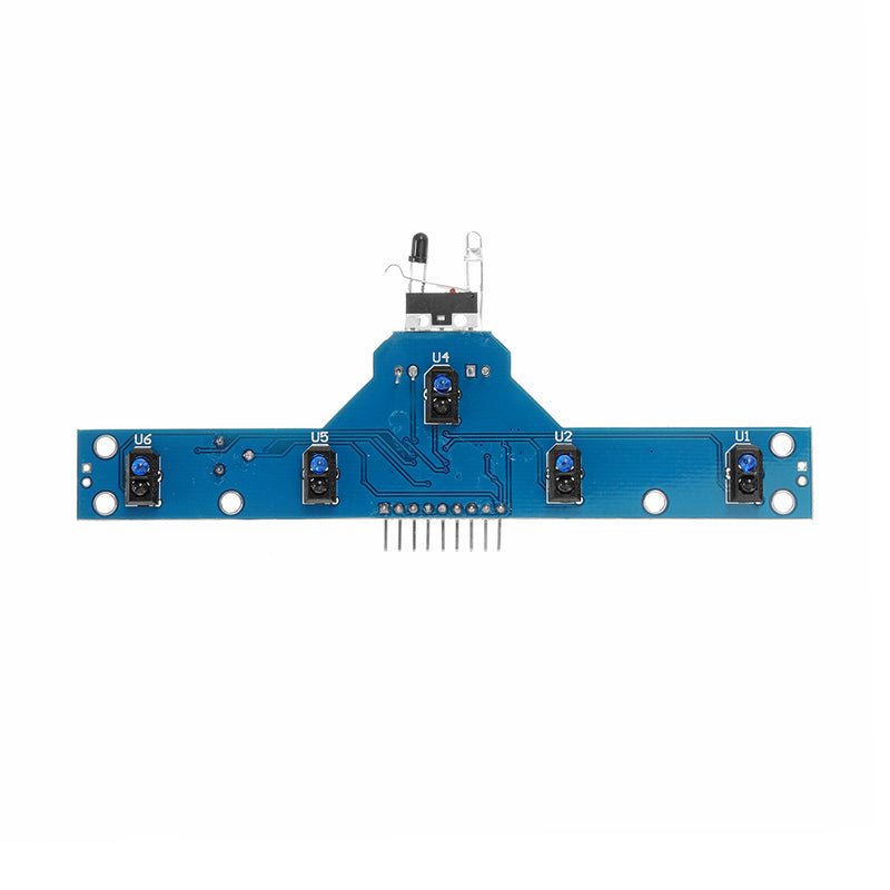 10pcs Five Road Tracing Module Tracing Sensor Module 5 Functions Intelligent Vehicle Control Board