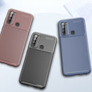 For Xiaomi Redmi Note 8T Case Bakeey Luxury Carbon Fiber Shockproof Silicone Protective Case