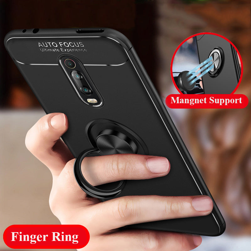 Bakeey Shockproof Magnetic Adsorption Protective Case with Finger Ring Holder for Xiaomi Mi 9T / Xiaomi Mi9T PRO / Xiaomi Redmi K20 / K20 PRO