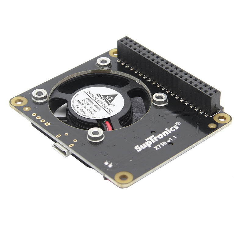 X730 v1.1 Power Management with Safe Shutdown and Auto Cooling Function Expansion Board for Raspberry Pi 3B+(plus) /3B(Plus) / 3B / 2B