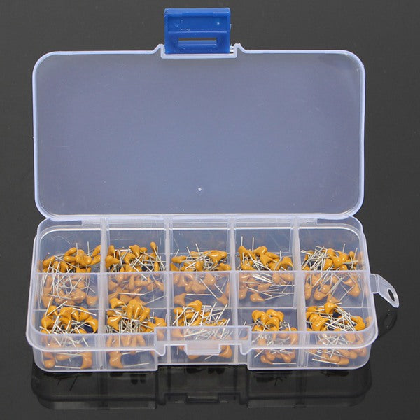 Geekcreit 300pcs 10 Values 50V 10pF To 100nF Multilayer Ceramic Capacitor Assortment Kit 30pcs Each Value