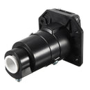 7Way Round Trailer Connector 7 Poles Female RV Light Plug Connector Black 6-24v