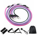 11Pcs Resistance Bands Practical Elastic Training Rope For Yoga Pilates Workout Natural Rubber Latex Fitness Resistance Bands Yoga Pull String