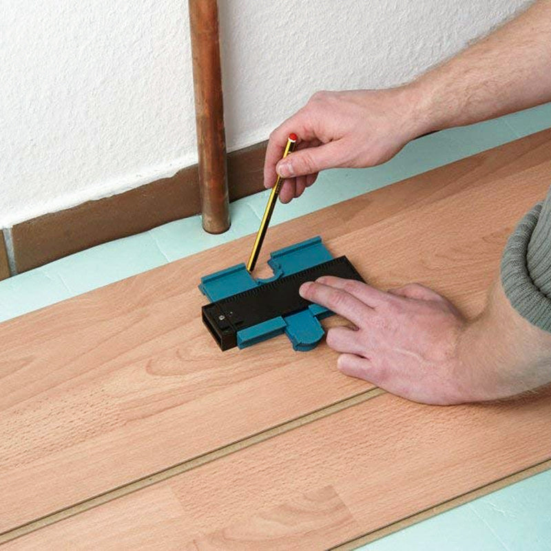 12cm Contour Profile Gauge Tiling Laminate Tiles Edge Shaping Wood Marking Ruler